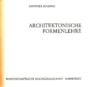 Bild des Verkufers fr ( kl. Wasserschaden ) Architektonische Formenlehre. zum Verkauf von Fundus-Online GbR Borkert Schwarz Zerfa