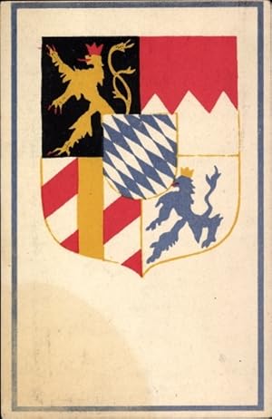 Bild des Verkufers fr Wappen Ansichtskarte / Postkarte Knigreich Bayern, Kaiser- und Volksdank fr Heer und Flotte zum Verkauf von akpool GmbH