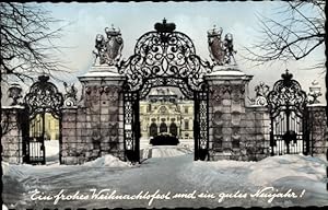 Ansichtskarte / Postkarte Wien 3 Landstraße, Schloss Belvedere, Winteransicht