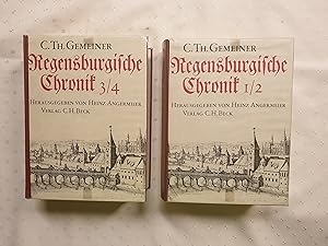 Image du vendeur pour Regensburgische Chronik. 4 Teile in 2 Bchern. Unvernderter Nachdruck der Originalausgabe mis en vente par avelibro OHG