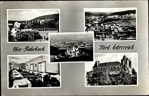 Seller image for Ansichtskarte / Postkarte Oberrohrbach Niedersterreich, Burg, Panorama, Speisesaal for sale by akpool GmbH