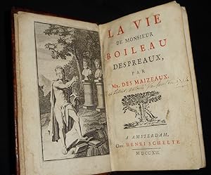 Bild des Verkufers fr La Vie de Monsieur Boileau Despreaux zum Verkauf von Abraxas-libris