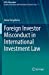 Bild des Verkufers fr Foreign Investor Misconduct in International Investment Law (European Yearbook of International Economic Law) [Soft Cover ] zum Verkauf von booksXpress