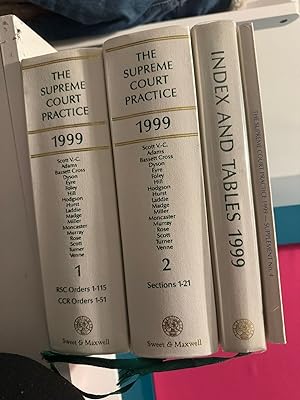 Imagen del vendedor de THE SUPREME COURT PRACTICE 1999 a la venta por LawBooksellers