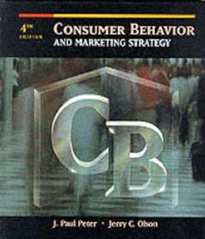 Imagen del vendedor de Consumer Behavior and Marketing Strategy a la venta por WeBuyBooks