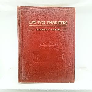 Seller image for Law for engineers and architects for sale by Cat On The Shelf