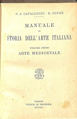 Immagine del venditore per Manuale di storia dell'arte italiana : Vol. I. Arte medioevale venduto da TORRE DI BABELE