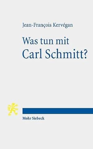 Bild des Verkufers fr Was Tun Mit Carl Schmitt? (German Edition) [Soft Cover ] zum Verkauf von booksXpress