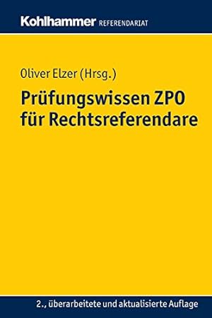 Seller image for Pr|fungswissen ZPO f|r Rechtsreferendare (Kohlhammer Referendariat) (German Edition) [Soft Cover ] for sale by booksXpress