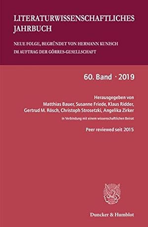 Imagen del vendedor de Literaturwissenschaftliches Jahrbuch: 6. Band (219) (German Edition) [Soft Cover ] a la venta por booksXpress