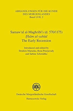 Seller image for Samaw'al al-Maghribis (D. 570/1175) - Ifham Al-yahud - the Early Recension (Abhandlungen Fur Die Kunde Des Morgenlandes) [Paperback ] for sale by booksXpress