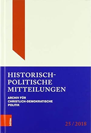 Image du vendeur pour Historisch-politische Mitteilungen: Archiv Fur Christlich-demokratische Politik (German Edition) [Hardcover ] mis en vente par booksXpress