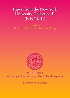 Immagine del venditore per Papyri from the New York University Collection II (P.NYU II) (philippika) [Soft Cover ] venduto da booksXpress