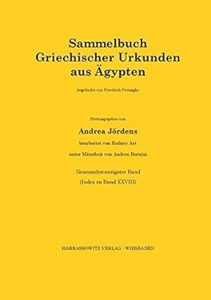 Seller image for Sammelbuch,29 Index zu 28: Bearbeitet von Rodney Ast unter Mitarbeit von Andrea Bernini (Sammelbuch Griechischer Urkunden Aus Agypten) (German Edition) [Soft Cover ] for sale by booksXpress