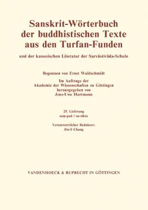 Seller image for Sanskrit-Worterbuch Der Buddhistischen Texte Aus Den Turfan-Funden. Lieferung 25: Sam-Pad/Su-Sikta (25. Lfg.) (German Edition) [Soft Cover ] for sale by booksXpress