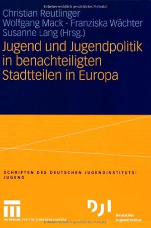 Seller image for Jugend und Jugendpolitik in Benachteiligten Stadtteilen in Europa (German Edition) [Paperback ] for sale by booksXpress