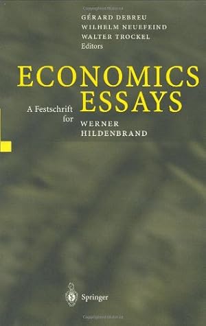 Imagen del vendedor de Economics Essays: A Festschrift for Werner Hildenbrand [Hardcover ] a la venta por booksXpress