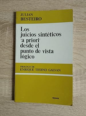 Imagen del vendedor de LOS JUICIOS SINTETICOS A PRIORI DESDE EL PUNTO DE VISTA LOGICO a la venta por Libreria Bibliomania
