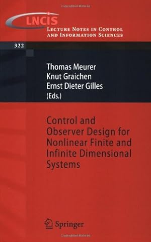 Imagen del vendedor de Control and Observer Design for Nonlinear Finite and Infinite Dimensional Systems (Lecture Notes in Control and Information Sciences) [Paperback ] a la venta por booksXpress