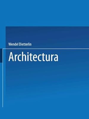 Seller image for Architectura (German Edition) by Dietterlin, Wendel [Paperback ] for sale by booksXpress