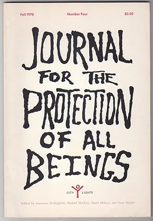 Seller image for Journal for the Protection of All Beings Number 4 for sale by Beasley Books, ABAA, ILAB, MWABA