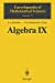 Seller image for Algebra Ix: Finite Groups Of Lie Type Finite-Dimensional Division Algebras (Encyclopaedia of Mathematical Sciences (77)) [Soft Cover ] for sale by booksXpress