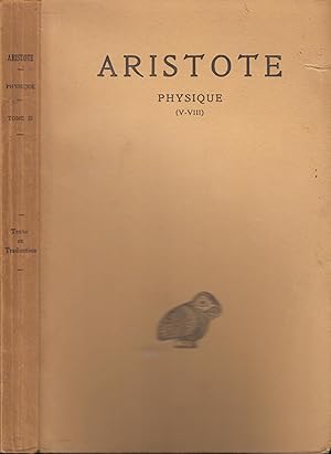Image du vendeur pour Aristote. Physique V-VIII. T. 2. Texte tabli et traduit par Henri Carteron mis en vente par PRISCA