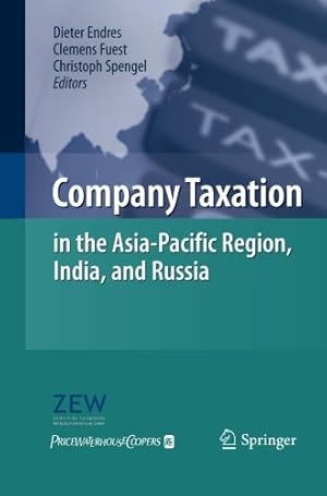 Imagen del vendedor de Company Taxation in the Asia-Pacific Region, India, and Russia [Paperback ] a la venta por booksXpress