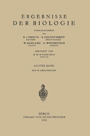 Imagen del vendedor de Ergebnisse der Biologie (German Edition) [Paperback ] a la venta por booksXpress