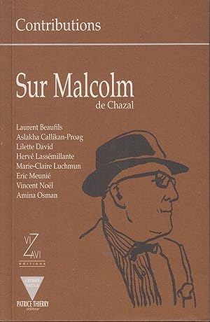 Seller image for Sur Malcolm de Chazal for sale by PRISCA
