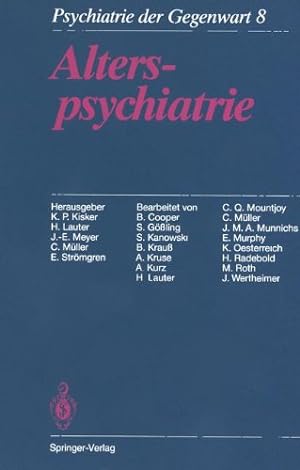 Seller image for Alterspsychiatrie (German Edition) [Paperback ] for sale by booksXpress