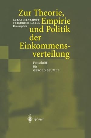 Seller image for Zur Theorie, Empirie und Politik der Einkommensverteilung (German Edition) by Menkhoff, Lukas [Paperback ] for sale by booksXpress