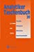 Imagen del vendedor de Analytiker-Taschenbuch (Analytiker-Taschenbuch (20)) (German Edition) [Paperback ] a la venta por booksXpress