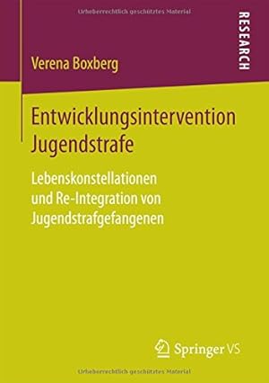 Seller image for Entwicklungsintervention Jugendstrafe: Lebenskonstellationen und Re-Integration von Jugendstrafgefangenen (German Edition) by Boxberg, Verena [Paperback ] for sale by booksXpress