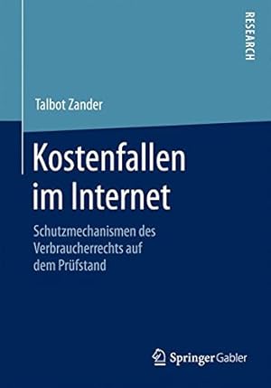 Seller image for Kostenfallen im Internet: Schutzmechanismen des Verbraucherrechts auf dem Prüfstand (German Edition) by Zander, Talbot [Paperback ] for sale by booksXpress