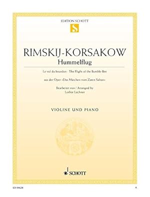 Image du vendeur pour FLIGHT OF THE BUMBLE BEE VIOLIN AND PIANO by Nikolai Rimsky-Korsakov [Paperback ] mis en vente par booksXpress