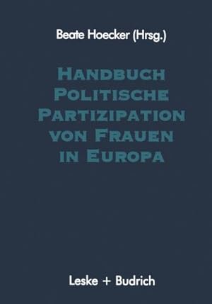 Image du vendeur pour Handbuch Politische Partizipation von Frauen in Europa (German Edition) [Paperback ] mis en vente par booksXpress