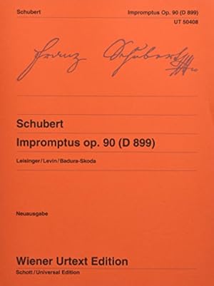 Imagen del vendedor de Impromptus Op. 90 (D899): For Piano by Franz Peter Schubert [Sheet music ] a la venta por booksXpress