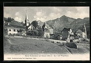 Ansichtskarte Maria Rickenbach, Ortsansicht mit Brisen und Kur- und Pilgerhaus