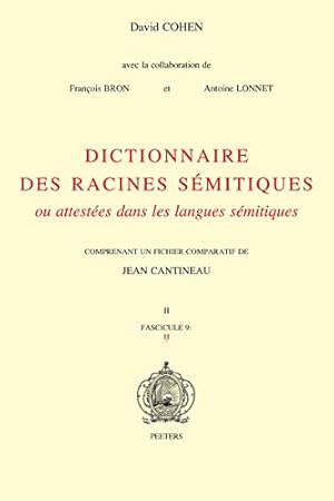 Seller image for Dictionnaire des racines semitiques ou attestees dans les langues semitiques, fasc. 9 by Bron, F, Cohen, D., Lonnet, A [Paperback ] for sale by booksXpress