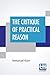 Bild des Verkufers fr The Critique Of Practical Reason: Translated By Thomas Kingsmill Abbott [Soft Cover ] zum Verkauf von booksXpress