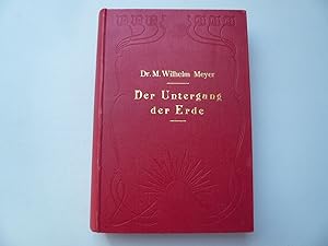 Bild des Verkufers fr Der Untergang der Erde und die kosmischen Katastrophen. Betrachtungen ber die zuknftigen Schicksale der Erdenwelt; Meyer, Wilhelm VIII + 389 S. einige dekorative Kapitel-Vignetten; IN EINEM SEHR SCHNEN ORIGINALEN JUGENDSTILEINBAND (LEINENEINBAND) (22x16cm) Allgemeiner Verein fr Deutsche Literatur 1902 [2.Auflage] aus dem Inhalt: Der Tod als Schpfer des Lebnens / Die gemeinsamen Zge im Weltenbau / Neue Ansichten ber die Entstehung des Sonnensystems / Irdische und kosmische Katastrophen / Der Untergang des Menschengeschlechts / Sintfluten und Erdbeben / Die Sternschnuppen und der Weltstaub / Knnen die Kometen uns gefhrlich werden? / Die Meteoriten / Die Planetenkonstellationen / Planet Eros , ein Weltsplitter / Das Leben auf den Wel zum Verkauf von Hammelburger Antiquariat