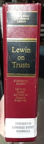 Seller image for LEWIN ON TRUSTS 18TH EDITION for sale by LawBooksellers