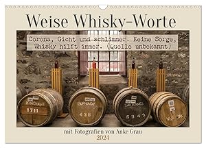 Image du vendeur pour Weise Whisky-Worte (Wandkalender 2024 DIN A3 quer), CALVENDO Monatskalender mis en vente par moluna