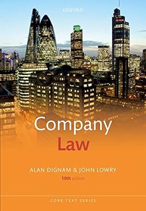 Image du vendeur pour Company Law (Core Texts Series) mis en vente par WeBuyBooks