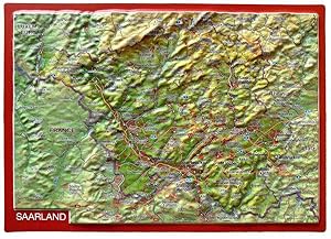 Bild des Verkufers fr Saarland, Reliefpostkarte zum Verkauf von moluna