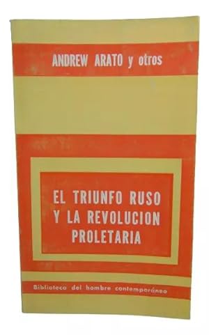 Seller image for El Triunfo Ruso Y La Revolucin Proletaria for sale by Librera Aves Del Paraso