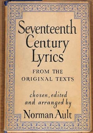 Bild des Verkufers fr Seventeenth century lyrics from the original texts zum Verkauf von WeBuyBooks