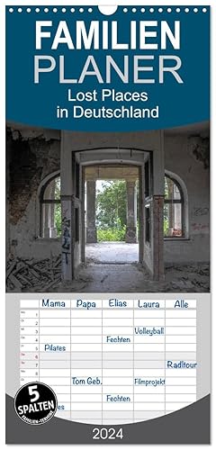 Seller image for Familienplaner 2024 - Lost Places in Deutschland mit 5 Spalten (Wandkalender, 21 x 45 cm) CALVENDO for sale by moluna