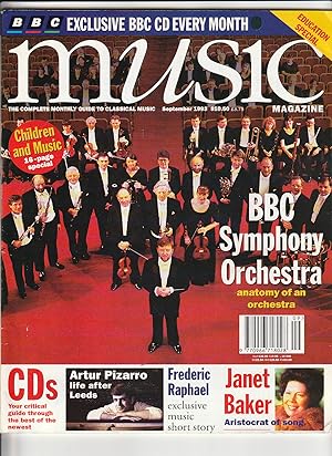 Image du vendeur pour BBC Music Magazine September 1993 Volume 2, Number 1 mis en vente par Ray Dertz